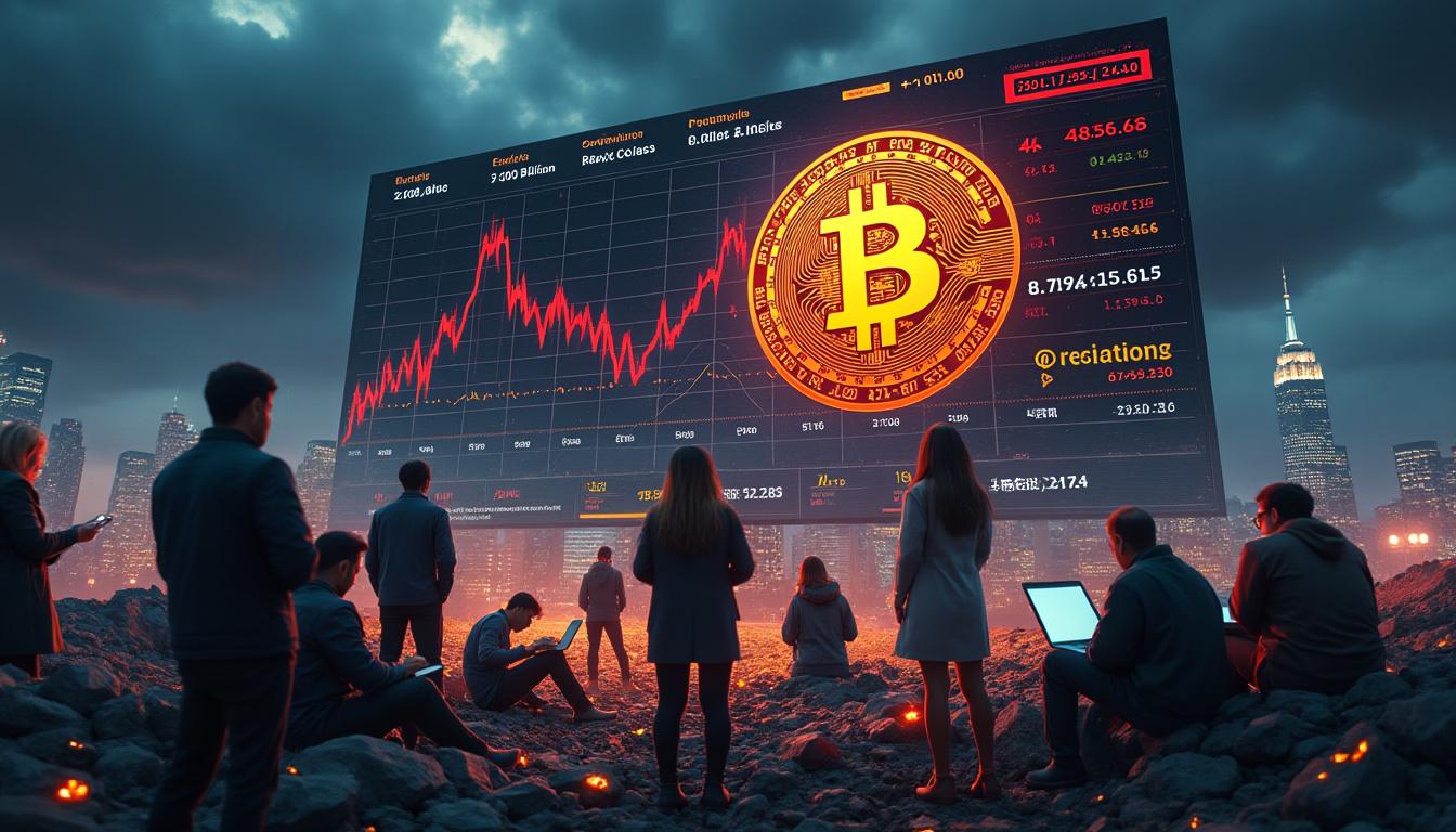 le bitcoin subit un effondrement majeur entraînant une perte spectaculaire de près de 20 milliards de dollars pour le secteur des cryptomonnaies. découvrez les causes et les conséquences de cette chute historique.