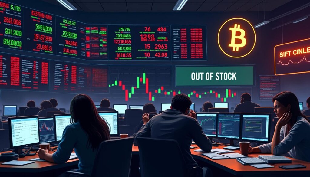 découvrez comment la demande croissante des investisseurs provoque une pénurie de bitcoin sur les plateformes de trading, mettant en lumière une crise d’offre sans précédent sur le marché des cryptomonnaies.