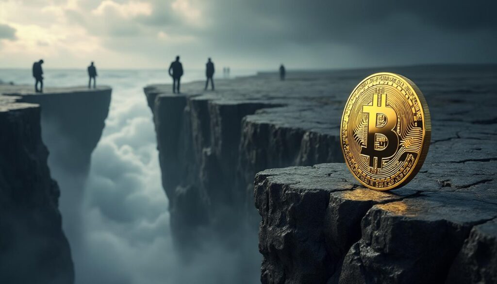 découvrez comment l'incertitude des marchés impacte le bitcoin, provoquant une volatilité accrue alors que les investisseurs fuient le risque, mettant en péril la stabilité de la cryptomonnaie.