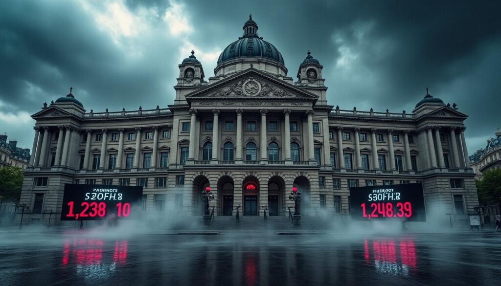 à midi, la bourse de paris subit une forte pression avec une chute de 1,21 % du cac 40, principalement due aux inquiétudes croissantes dans le secteur technologique.
