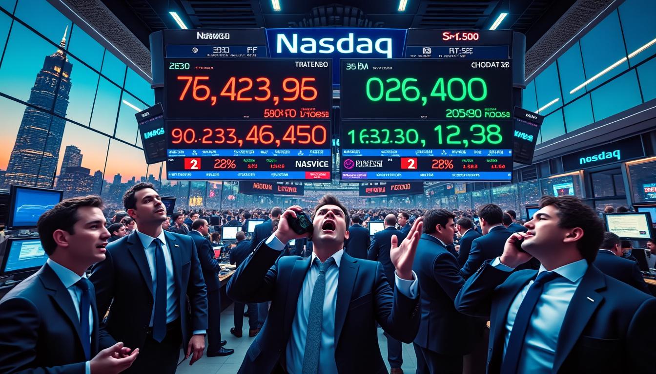 découvrez comment le nasdaq et le s&p 500 sont sous pression alors que les dernières données économiques américaines provoquent une vague d'inquiétude sur les marchés financiers.