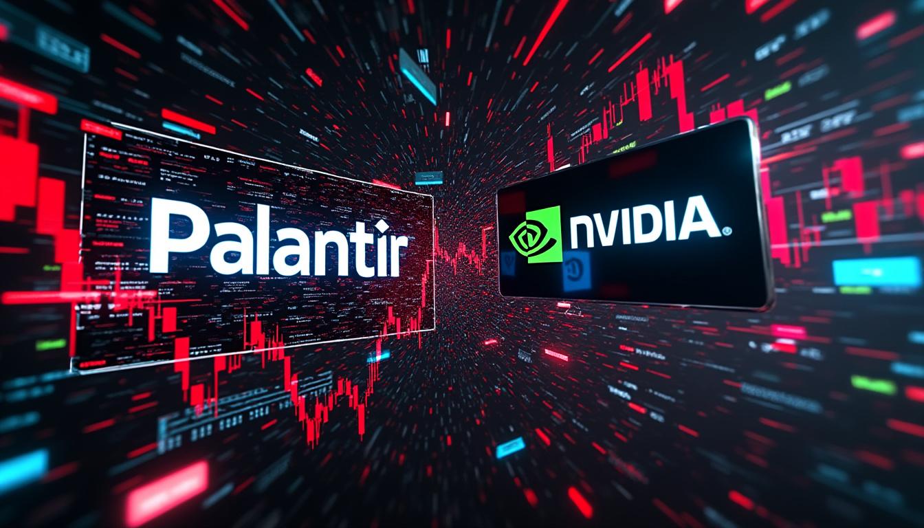 découvrez l'impact de la chute sur les bourses américaines, avec un recul notable dans le secteur technologique, la forte baisse des actions palantir et la dégringolade des cryptomonnaies.