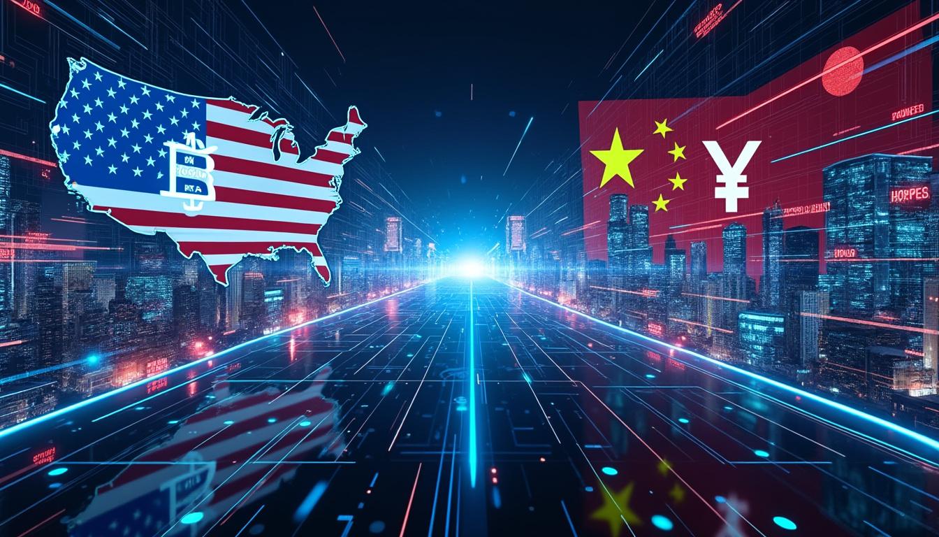 découvrez comment la rivalité entre la chine et les états-unis s'intensifie dans la guerre froide numérique, centrée sur le contrôle et l'innovation des cryptomonnaies.