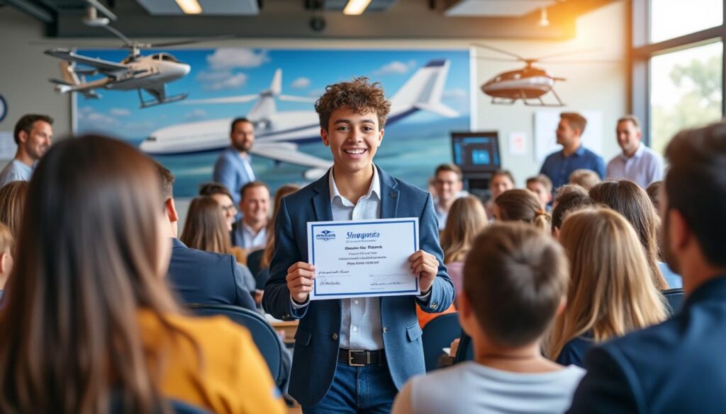 découvrez le lauréat de la bourse d'études annoncée par l'académie d'aviation helicentre. félicitations au gagnant et retrouvez les détails de cette initiative dédiée à soutenir les futurs talents de l'aviation.
