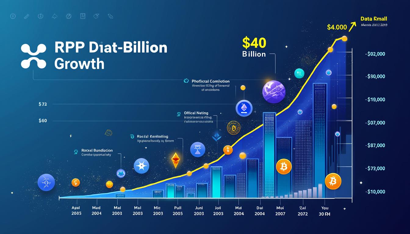 ripple (xrp) atteint une valorisation de plus de 40 milliards de dollars suite à une levée de fonds record de 500 millions de dollars, renforçant sa position dans l'industrie des cryptomonnaies.