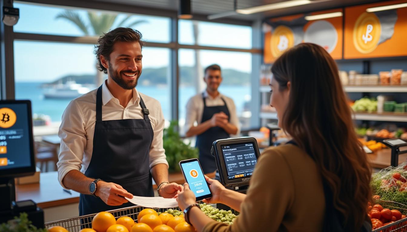 à arcachon, un carrefour offre une remise de 20% aux clients payant en bitcoin, valorisant cette cryptomonnaie face à l'euro en perte de valeur.