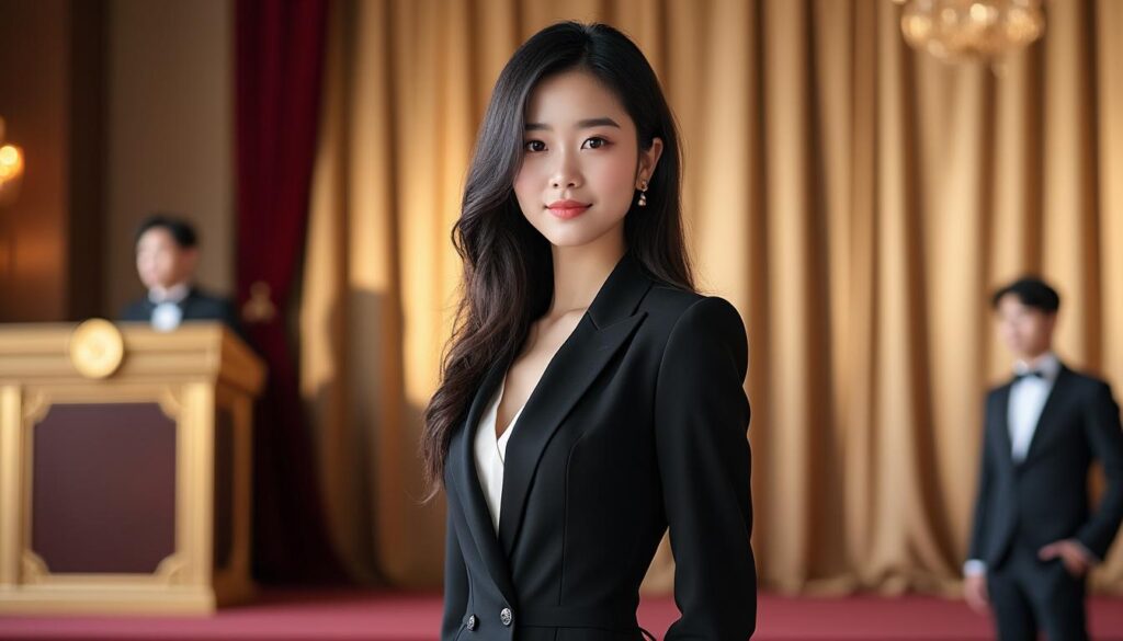 découvrez comment le style discret de lee boo-jin a captivé l'attention lors de la cérémonie de remise des bourses, mêlant élégance et simplicité avec brio.