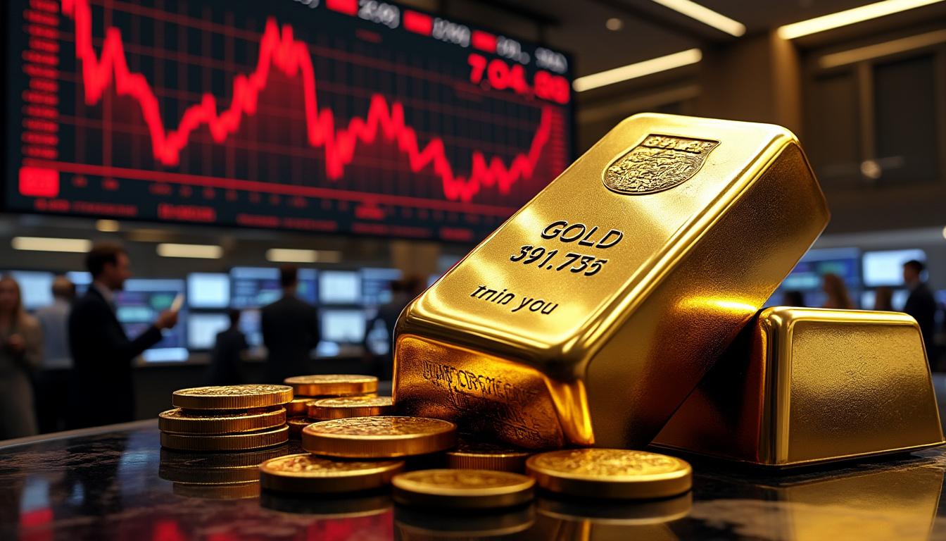 découvrez comment le prix de l'or est brutalement passé d'une hausse historique à une chute de plus de 8 % en quelques minutes sur le marché boursier, analysant les causes et impacts de ce phénomène spectaculaire.