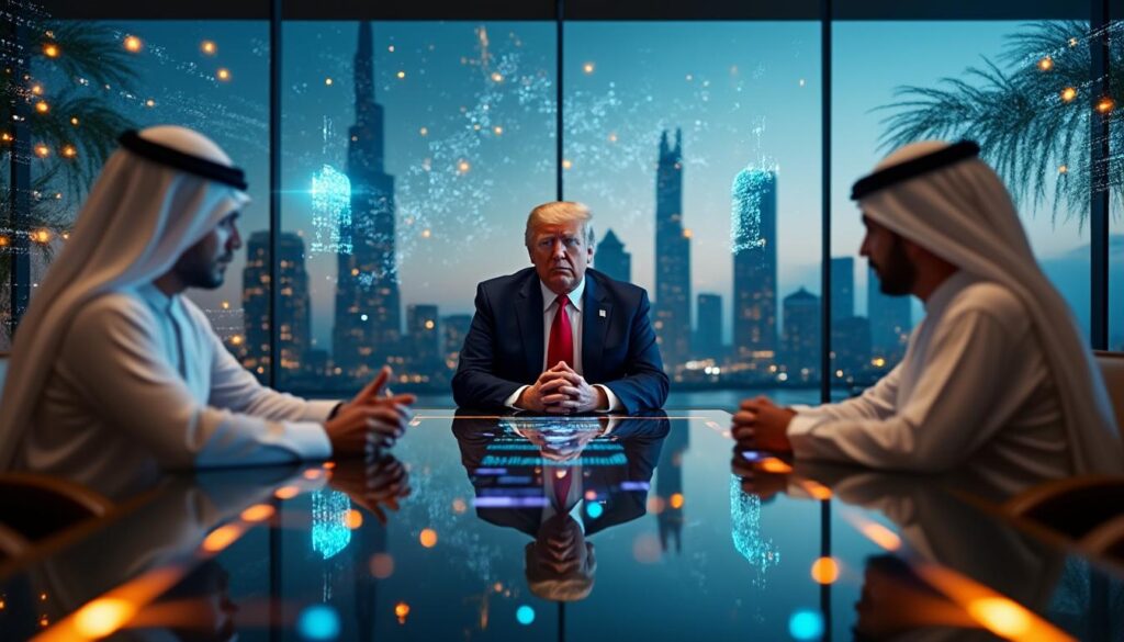 découvrez l'accord énigmatique entre trump et les émirats arabes unis dans les domaines de la crypto et de l'intelligence artificielle, un partenariat qui soulève de nombreuses questions.