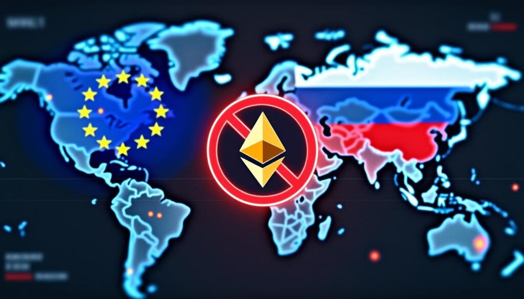 l'union européenne envisage d'interdire toutes les transactions en cryptomonnaies avec la russie pour renforcer les sanctions économiques et limiter les flux financiers liés aux activités russes.