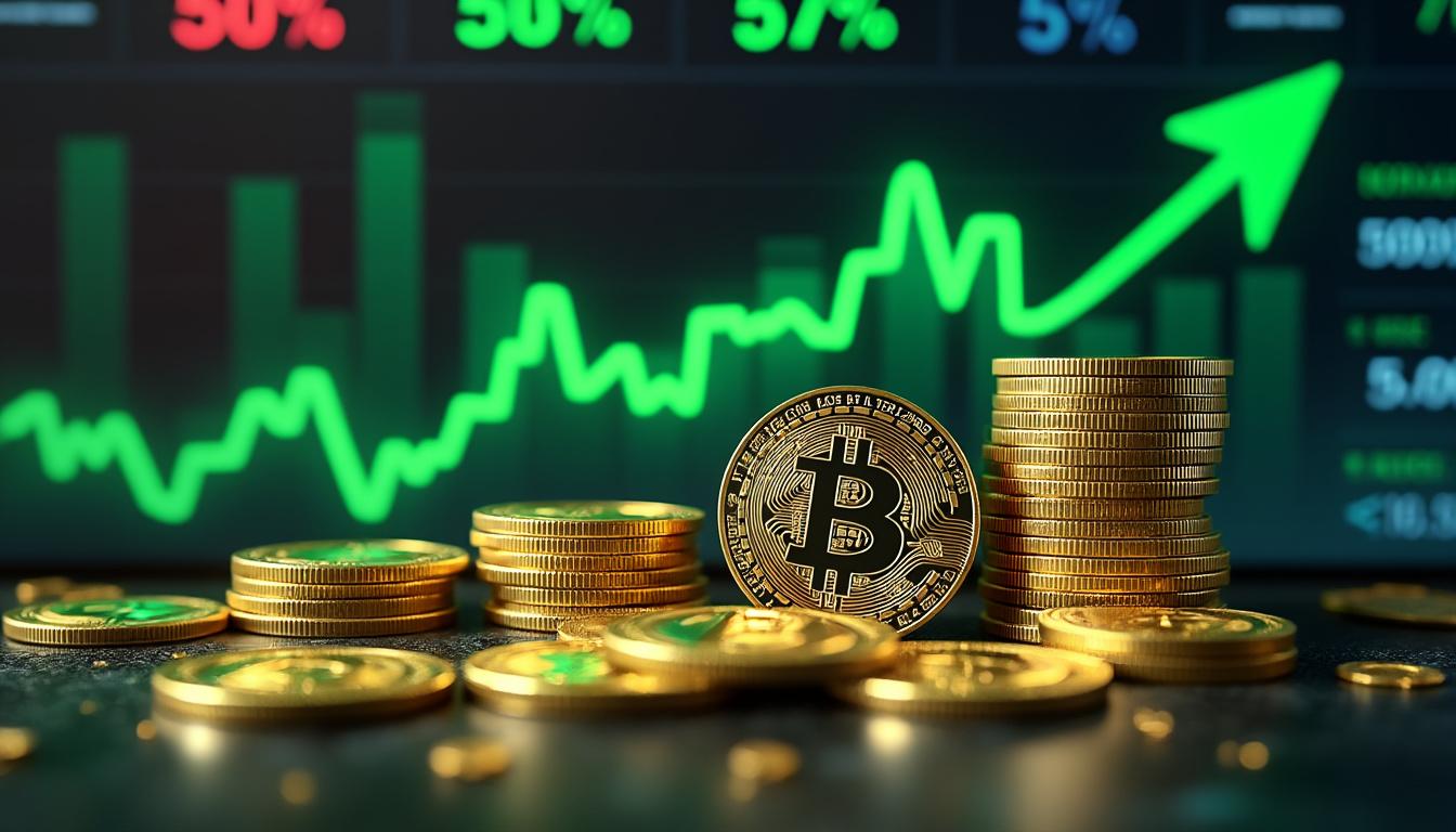 bitcoin, ethereum, xrp et dogecoin enregistrent une hausse de 5 % après les déclarations de trump sur un apaisement des tensions, influençant positivement le marché des cryptomonnaies.