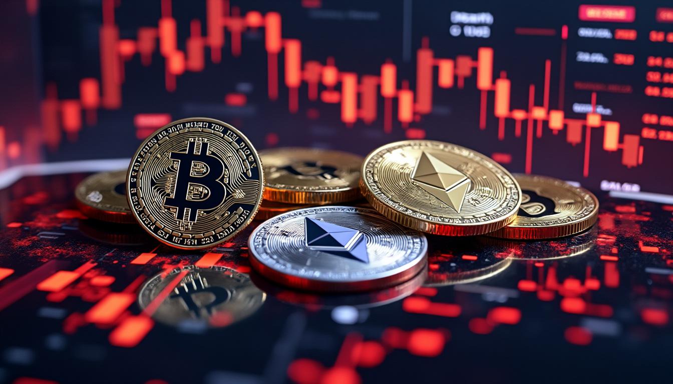 le bitcoin chute sous les 70 000 dollars, entraînant à la baisse ethereum, xrp et dogecoin, face aux inquiétudes grandissantes liées à l'inflation sur les marchés des cryptomonnaies.