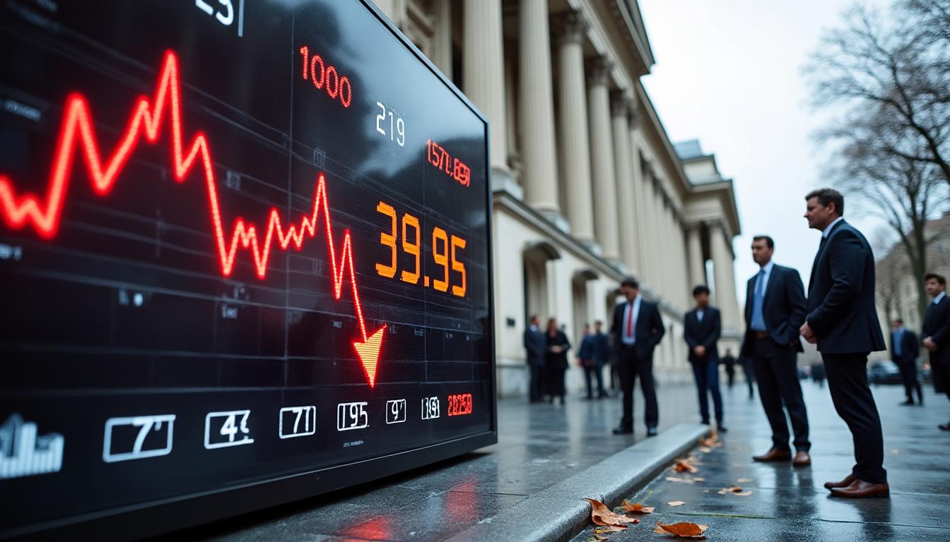 la bourse de paris recule de 0,98 % après une courte reprise de trois jours, reflétant une nouvelle instabilité sur les marchés financiers.