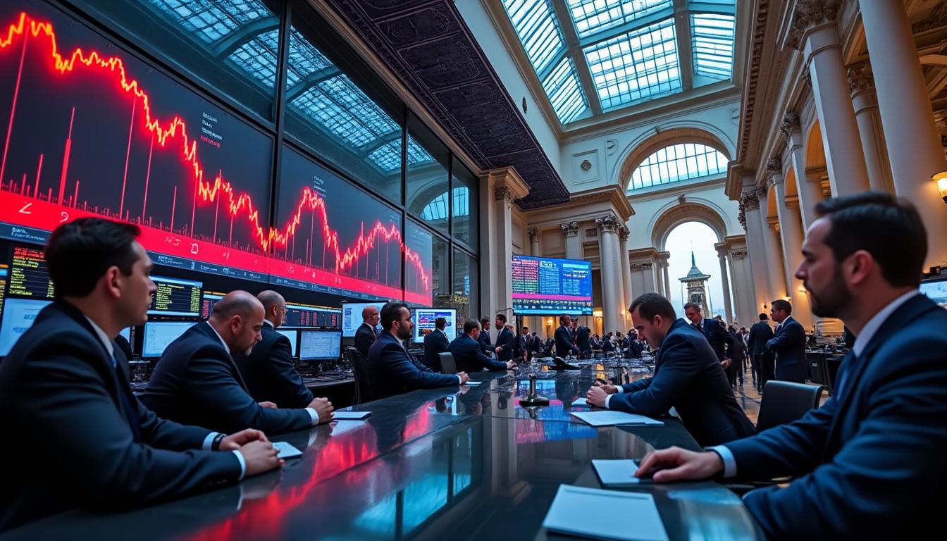 la bourse de paris chute de 0,98% après un court rebond de trois jours, reflétant une volatilité persistante sur les marchés financiers.