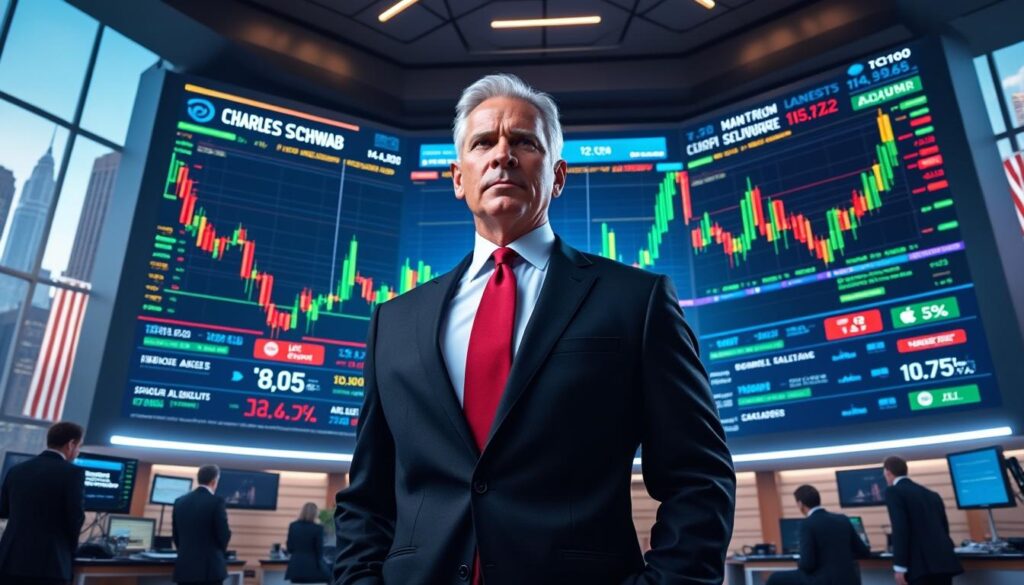 charles schwab, géant financier américain avec 12 000 milliards de dollars d'actifs, entre sur le marché du trading spot de cryptomonnaies, marquant un tournant majeur dans la finance numérique.