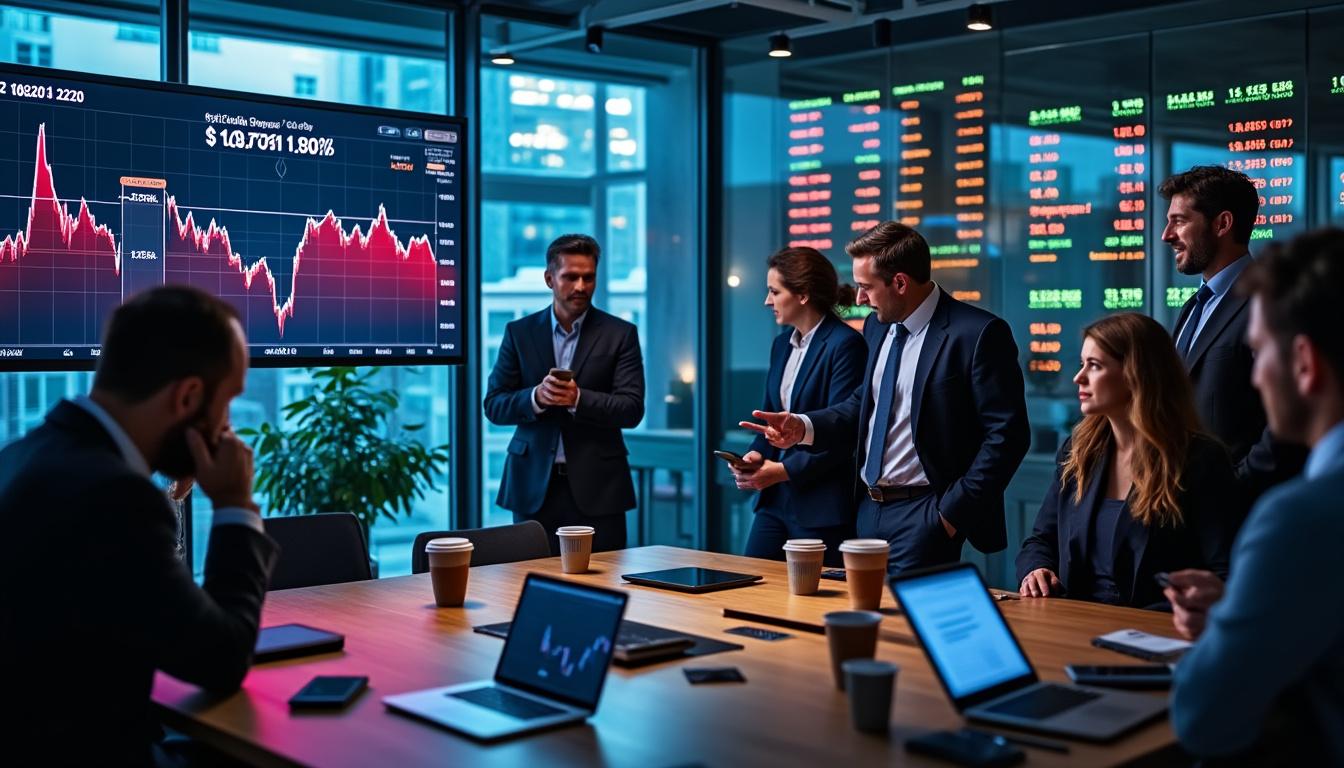 robinhood voit le cours de son action chuter après une baisse de 47 % de ses revenus issus des cryptomonnaies, impactant fortement la performance de la société.