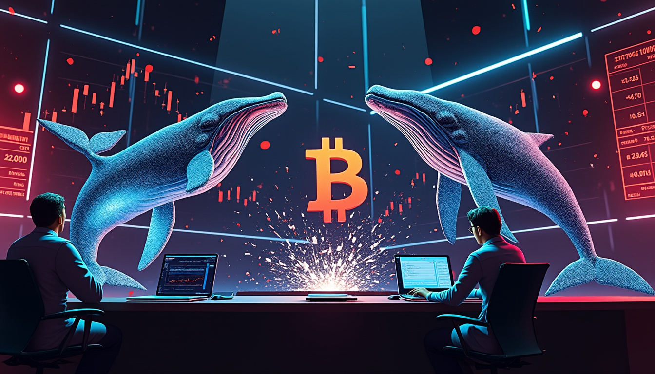 découvrez comment trois baleines bitcoin ont été liquidées, causant une perte de 1,23 milliard de dollars sur les positions short en crypto en seulement une heure.